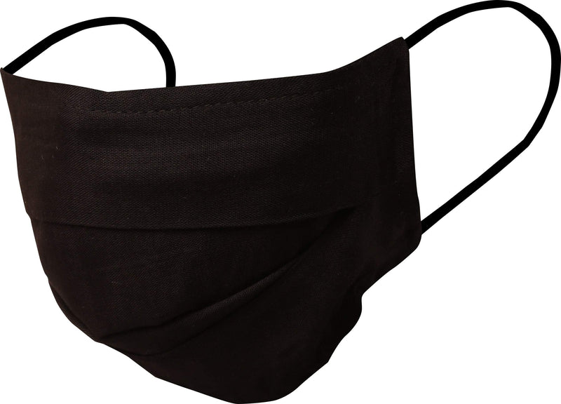 Touchstone soft cotton filter pocket double layer face mask Reusable Machine Washable for men, women. (Pack of 3). Jet black - BeesActive Australia