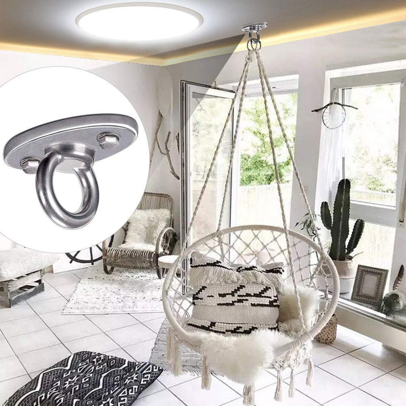 SELEWARE 2800 lb Capacity Wall Ceiling Mount Bracket for Suspension Strap Trainer, Suspension Kit for Yoga Swing, Hanging Hardware for Battle Ropes, Woss Suspension, Olympic Rings, Gym,2 Pack - BeesActive Australia