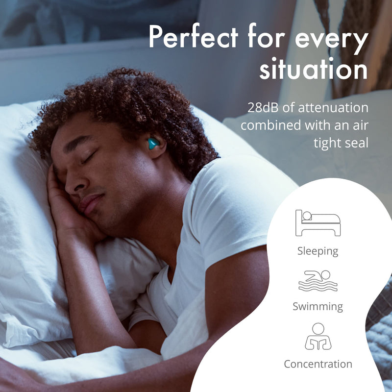 Alpine SoftSilicone Mouldable Silicone Putty Ear Plugs - Noise Reducing Earplugs for Sleeping, Swimming, & Concentrating - Comfortable Snoring Solution - 28dB Attenuation - 12 Pack Silicone Ear Plugs 12 Count (Pack of 1) - BeesActive Australia