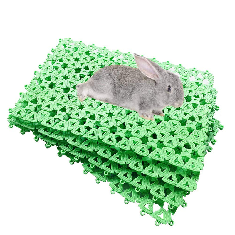 Hamiledyi Rabbit Cage Mats Floor Plastic Feet Pads Mat for Pet Cats Dogs Bunny Hamster Rat Chinchilla Guinea Pig 6pcs - BeesActive Australia
