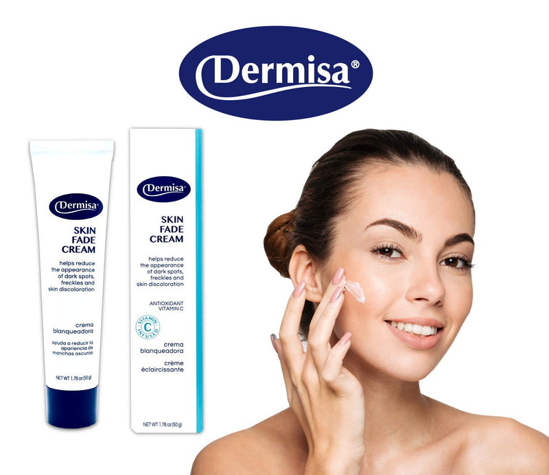Dermisa Skin Fade Cream with Antioxidant Vitamin C | Helps Reduce Appearance of Dark Spots, Freckles, Marks from Acne, Aging, and Use of Birth Control | Light Non-Greasy & Quick Absorbing Cream | 1.78 OZ | Pack of 1 - BeesActive Australia