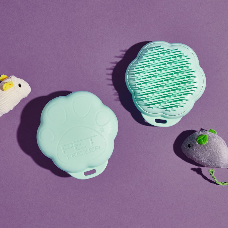 Tangle Teezer Cat Teezer | Small, De-Shedding Cat Hair Brush | Gentle, Soothing Brush for Cats | Green - BeesActive Australia