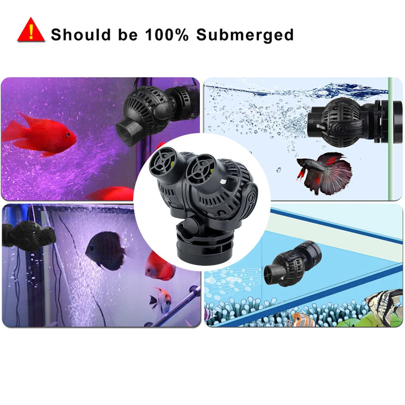 YCTECH Aquarium Fish Tank Circulation Pump Wave Maker Power Head with Magnet Suction Base (6W 8W) 8Watt - BeesActive Australia