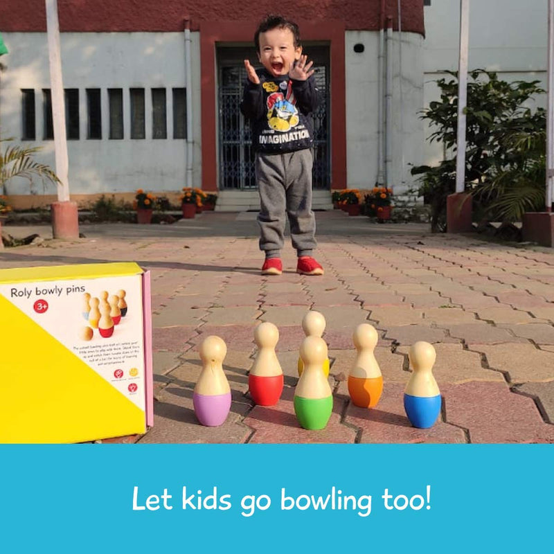 Shumee Activity Toys (Wooden Roly Bowly Pins Set) - BeesActive Australia