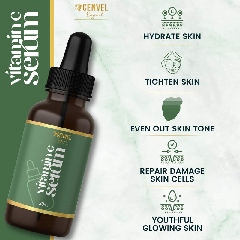 100% Natural Jade Stone Roller and Gua Sha Set with Vitamin C Serum | Great for Eye Puffiness Treatment, Skin Tightening, Anti Aging, Rejuvenate Face & Neck | Beauty Gift for Women (Green) Green - BeesActive Australia