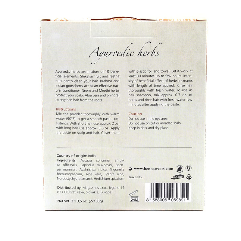 Ayurvedic Herbs for Healthy Hair - Fresh & Pure Organic - 200g - Indian Natural Hair Care - BeesActive Australia