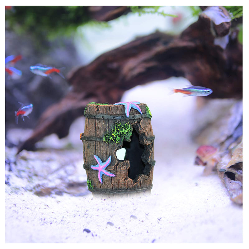 WishLotus Aquarium Fish Tank Decorations, Theme Plastic Plants Fish Cave Aquarium Castle Mermaid Ornaments, Shipwreck Hideouts Fish Tank Accessories Décor - BeesActive Australia