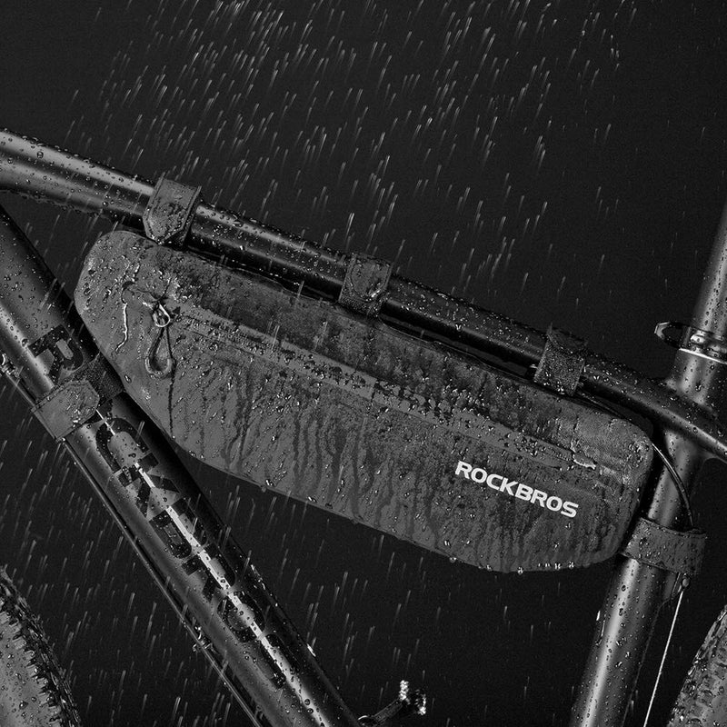 ROCKBROS Bike Frame Bag Waterproof Bike Triangle Bag Bicycle Under Top Tube Bag Corner Pouch Storage Bag for Cycling Accessories - BeesActive Australia