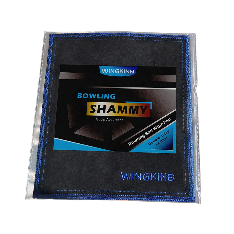 WINGKIND Bowling Shammy Bowling Ball Leather Towel (Black) - BeesActive Australia