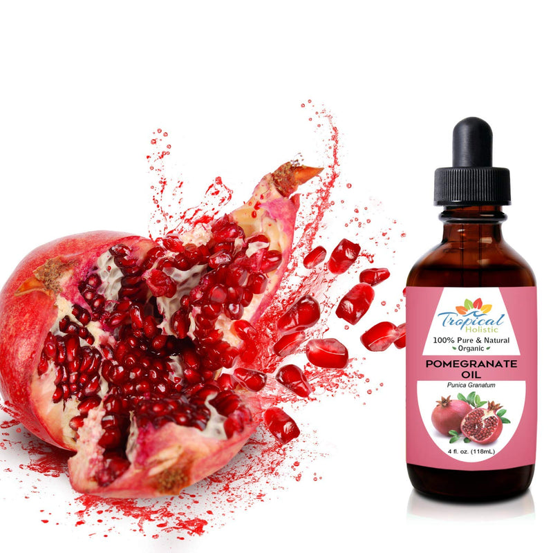 Pomegranate Seed Oil 4 oz, 100% Pure Natural Cold-Pressed Unrefined Essential Oil, Antioxidant Rich Skin Moisturizer, for Face, Hair, Diy, Acne, Men Beard and Women - BeesActive Australia