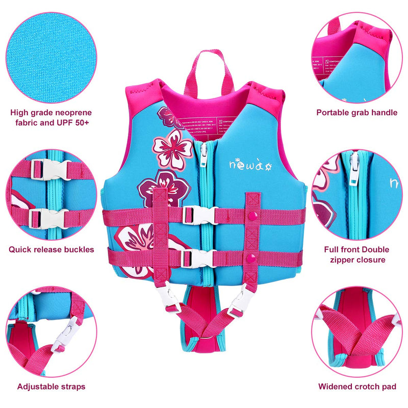 Kids Swim Vest Boys Girls Youth Swimming Safety Swimsuit Swimwear Training Vest with Adjustable Strap for 22-64 Lbs Small - BeesActive Australia