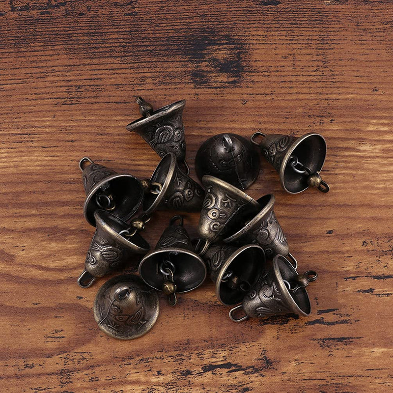DOITOOL 20Pcs Cow Horse Grazing Bells Sheep Cattle Goat Bells Vintage Craft Bells Farm Animal Bells Pet Collar Bell Noisemaker Rustic Jingle Bell Farming Accessories Random Style - BeesActive Australia