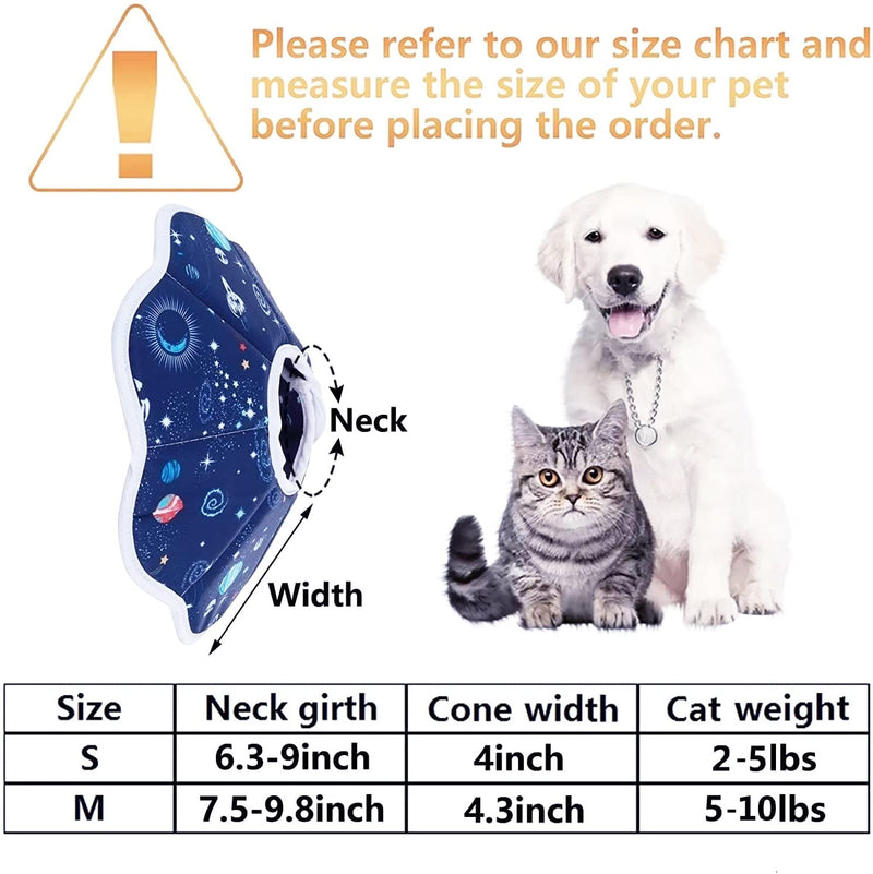 Johoxton Cat Cone Collar Soft Recovery After Surgery Cat Cones to Stop Licking Cat Recovery Collar Cat Donut Collar E Collar for Cats Puppy Dog S Fiber Pink - BeesActive Australia
