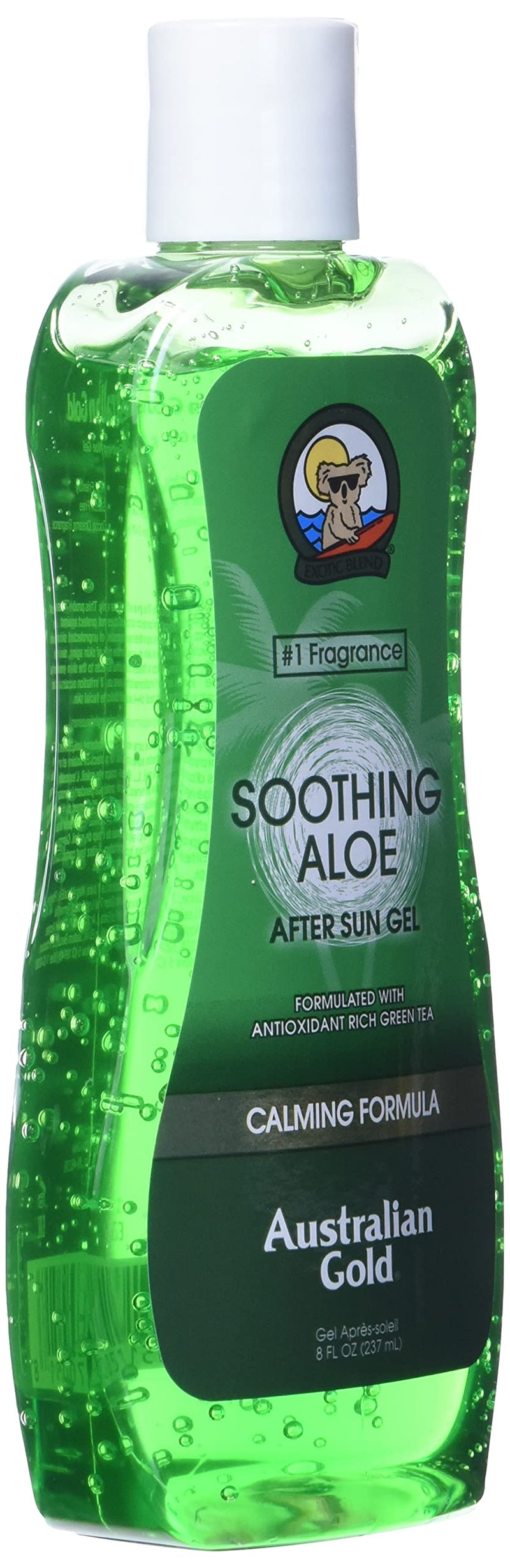 Australian Gold Soothing Aloe Vera After Sun Gel -Relieves Sunburn Pain and Hot & Itchy Skin, Soothing Aloe After Sun Gel, 8 Fl Oz (A70623-1) - BeesActive Australia