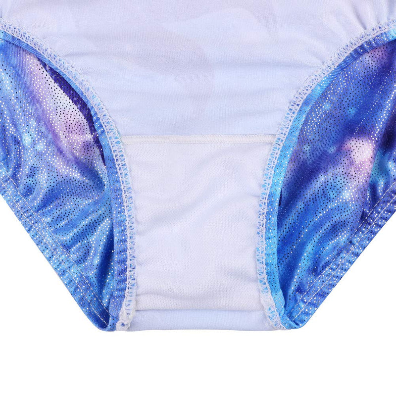 TFJH E Gymnastics Leotards for Girls Sparkle Athletic Clothes Activewear One-piece 7-8Years D Girl Blue - BeesActive Australia