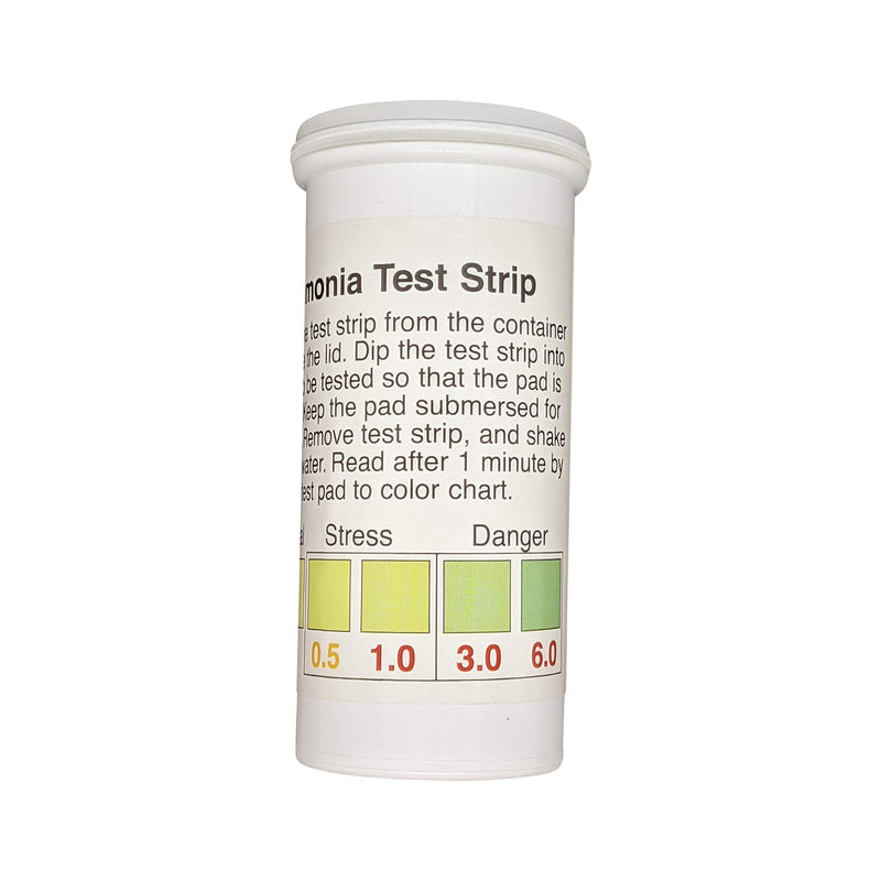 Ammonia NH3 Test Strips, 0-6ppm for Aquarium, Fish Tank and Pond Monitoring [Vial of 25] - BeesActive Australia