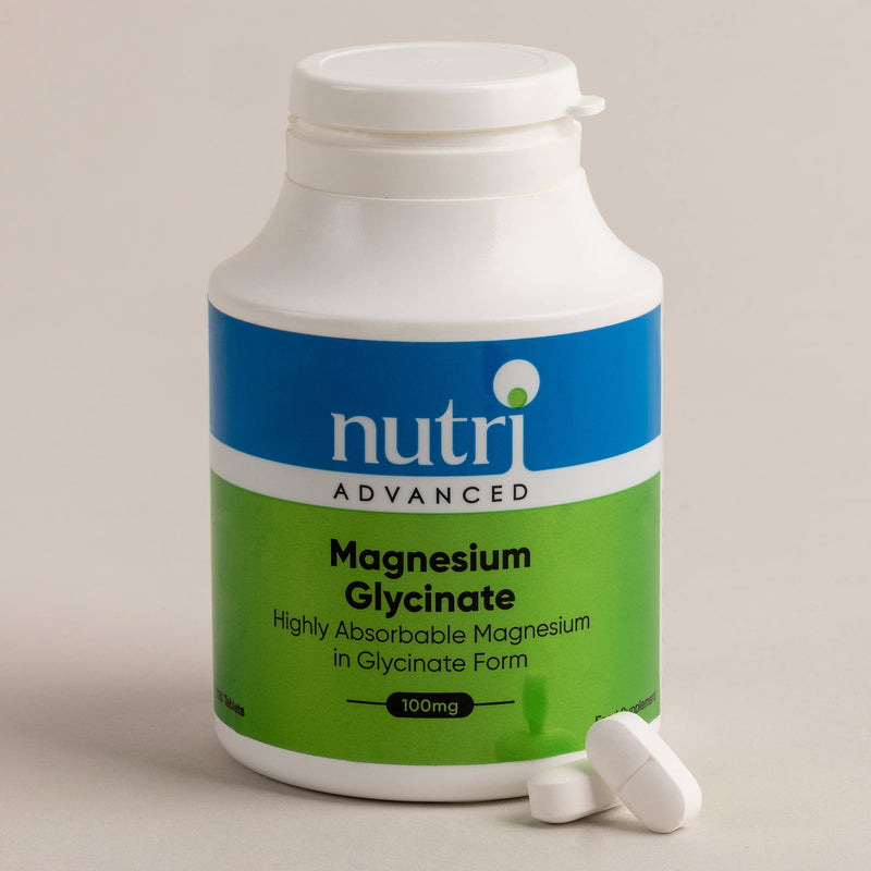 Nutri Advanced Magnesium Glycinate 100mg High Strength Supplement - Sleep Support - Easily Absorbable, Gentle on Digestion - 120 Tablets - BeesActive Australia