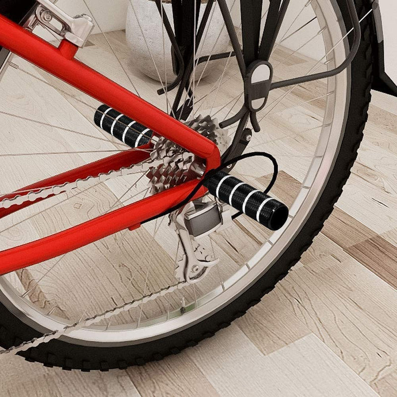 OUTLEYNY Bike Pegs, 3/8 inch - 26 Teeth Aluminum Alloy Bike Pegs Anti-Skid Foot Pedals BMX Pegs Rear Axles Stunt Pegs 2Pcs - BeesActive Australia