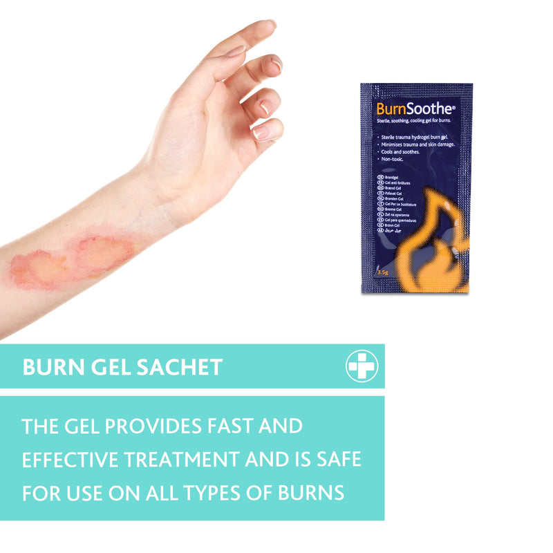 Reliance Medical - Burnsoothe/Reliburn Burn Blot Sachet - Sterile, Non-Toxic, Soothing, Cooling Gel For Burns To Minimise Trauma And Skin Damage (Box of 25 - 3.5 g Per Single Use Unit) 25 Count (Pack of 1) - BeesActive Australia