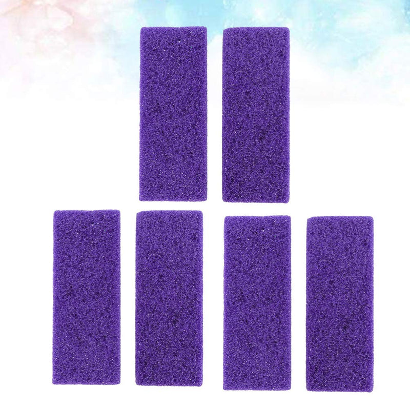 Milisten 6pcs Pumice Stone Lava Pedicure Tools Double Side Hard Skin Remover for Hands Foot File Exfoliation (Purple) - BeesActive Australia