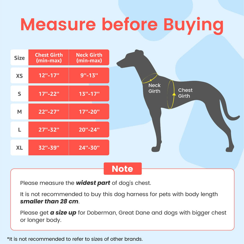 Pawaii Dog Harness, No-Pull Pet Harness with Pet ID Tag, No Choke Front Lead Dog Harness, Adjustable Soft Padded Pet Vest with Easy Control Handle M (Chest: 22"-27" ) Teal Green - BeesActive Australia