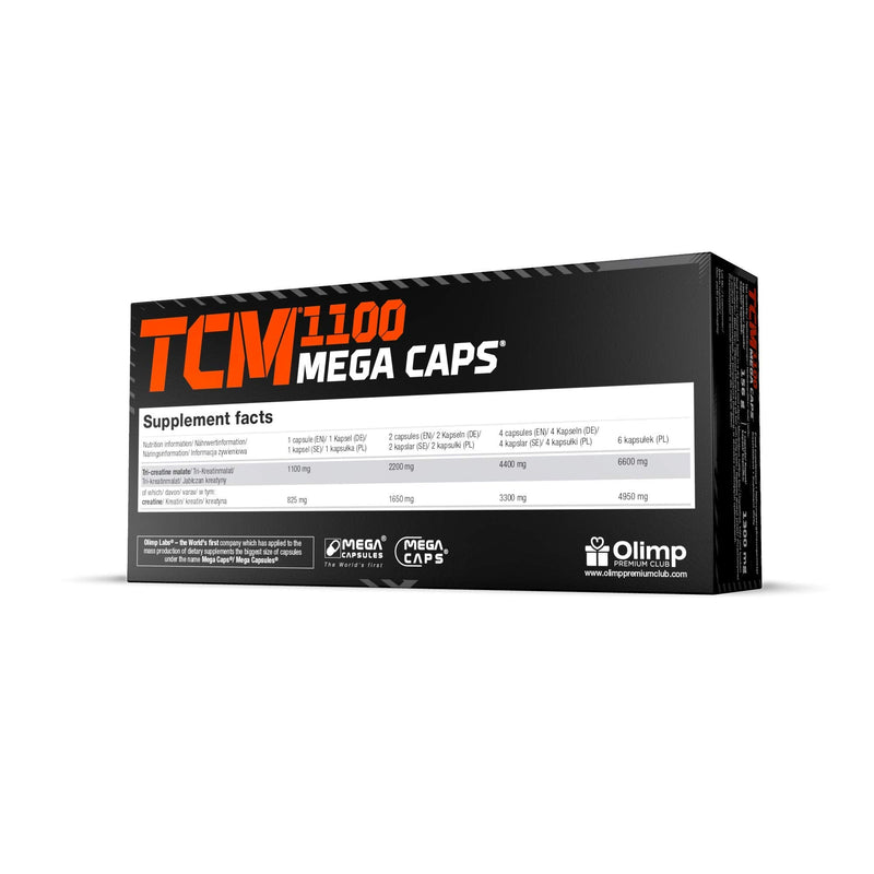 Olimp Labs TCM Capsules, 1100 mg, Pack of 120 Mega Capsules - BeesActive Australia