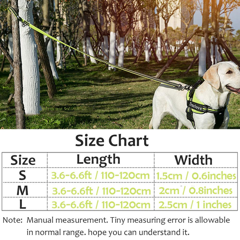Creation Core Multi-fuctional Reflective Dog Leash with Snap Hook Adjustable Hands Free Walking Training Running Leash L 1" Width, 3.6-6.6Ft Pink - BeesActive Australia