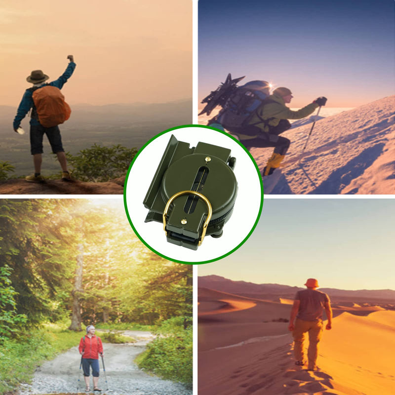 Military Compass, JYEASTZ Lensatic Sighting Compass for Hiking, Multifunctional Outdoor Compass Waterproof Durable Boy Scout Compass for Camping Hunting - BeesActive Australia