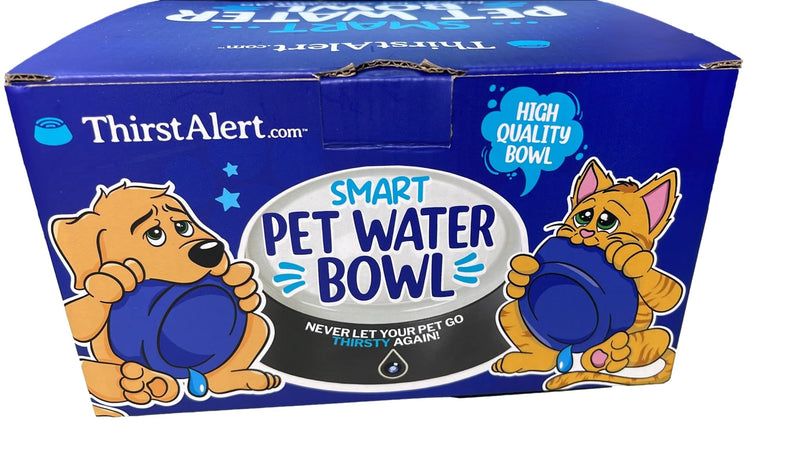 ThirstAlert.com Smart Pet Water Bowl. Never let Your Pet Go Thirsty Again. 3 LED Lights Will Blink & Let You Know When The Water Bowl is Approximately 80% Empty. - BeesActive Australia