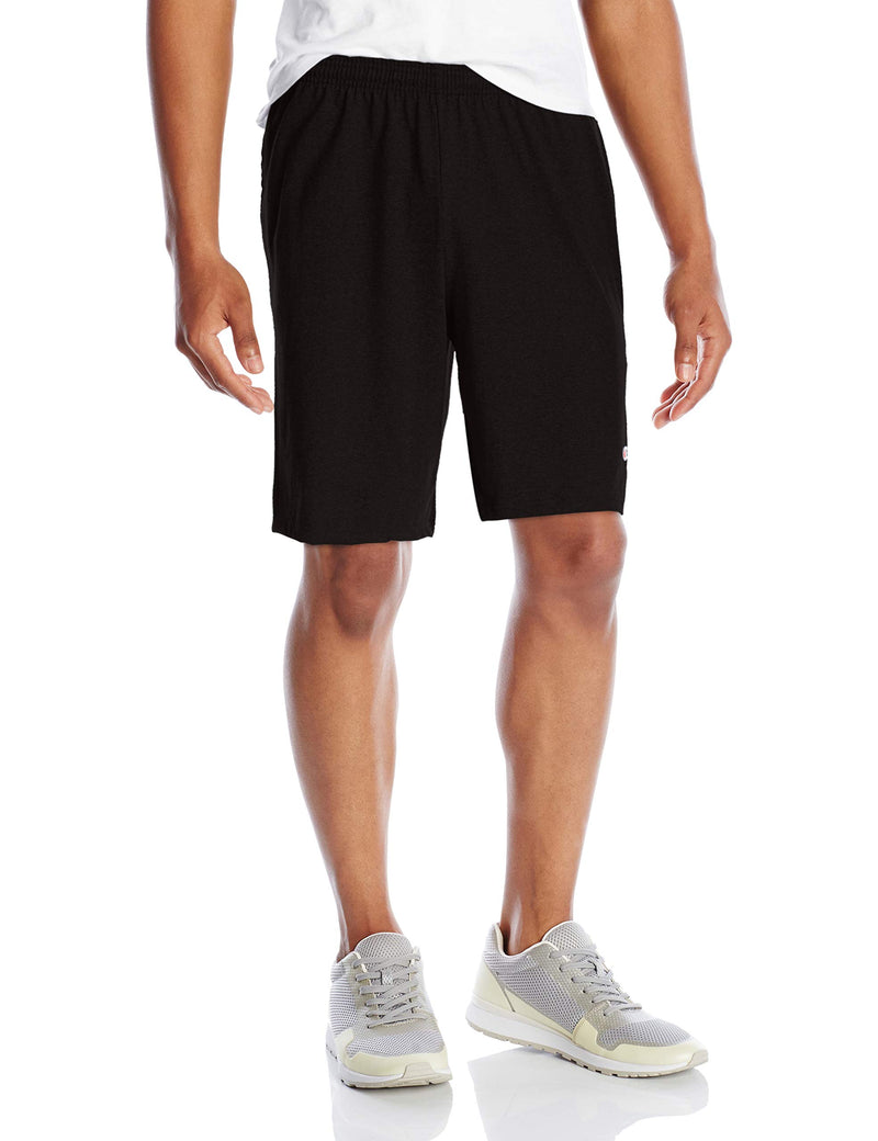 [AUSTRALIA] - Champion Men's Jersey Short With Pockets 1 Black Large 