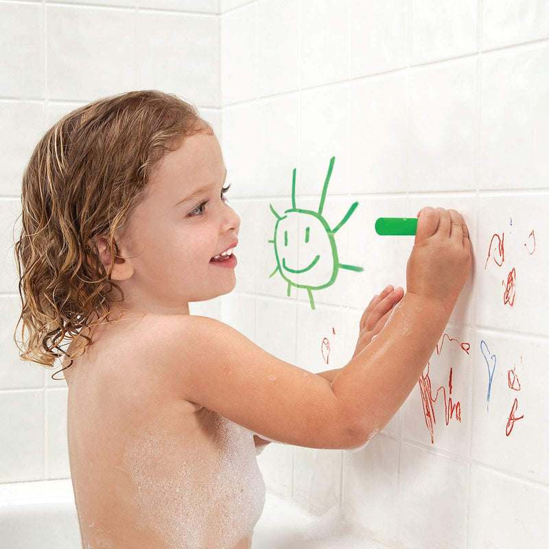 ASAB 6 Pack Baby Bath Crayons Non Toxic Education Fun Toy Easy Washable Wipe Clean Develop Creativity And Imagination Ages 3 Years + - BeesActive Australia