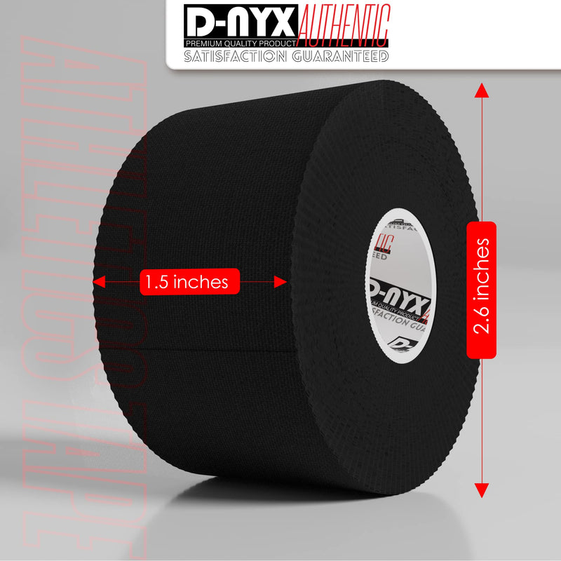 Black Athletic Sports Tape 1.5in x 45ft/Roll EXTRA LONG & Very Strong | NO Sticky Residue Easy Tear Tapes for Athlete & Medical Trainers | First Aid Injury Wrap Best for Fingers Ankles Wrist - BeesActive Australia