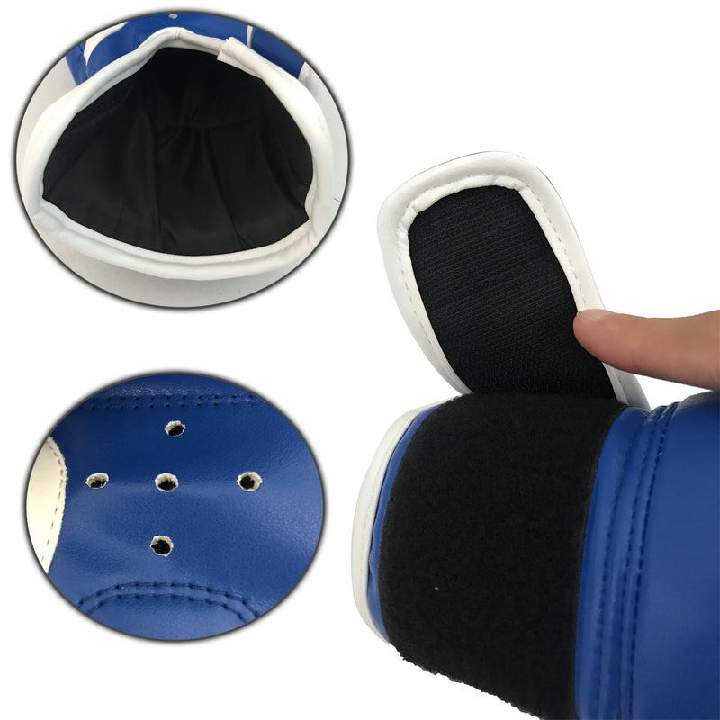 [AUSTRALIA] - Dtown Kids Boxing Gloves 4oz 6oz Training Gloves for Toddler and Youth Age 3 to 11 Years PU Leather Blue 4 OZ 