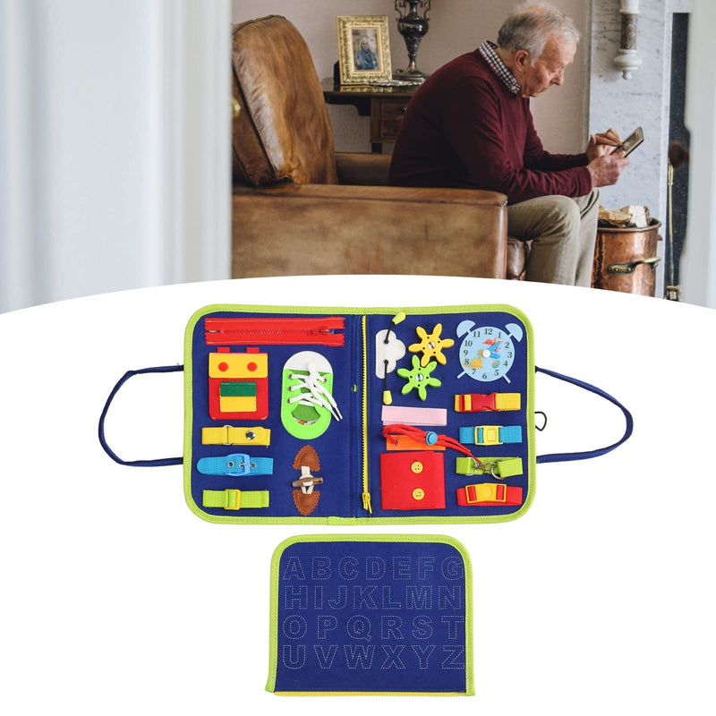 Dementia Sensory Toy, Calming Dementia Activities, Fidget Blanket Pressure Anxiety Relief Cloth for Alzheimer Patient - BeesActive Australia