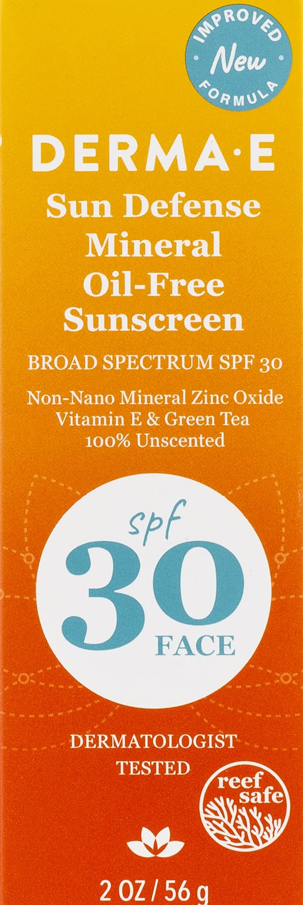 DERMA E Sun Defense Mineral Oil-Free Face Sunscreen, 2 oz - BeesActive Australia