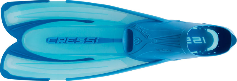 Cressi Adult Snorkeling Fins with Self-Adjustable Comfortable Full Foot Pocket | Perfect for Traveling | Agua: made in Italy EU 35/36 | US Man 4/5 | US Lady 5/6 Aquamarine - BeesActive Australia