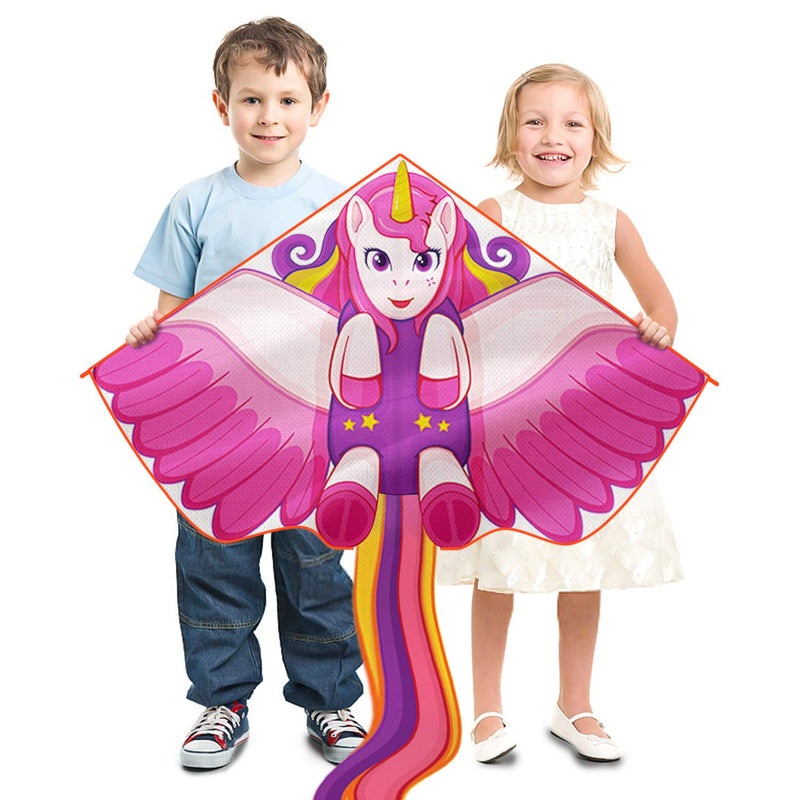 Kites for Kids Ages 4-8 8-12 | Unicorn Kite & Airplane Kite & Rainbow Elephant Kites for Toddlers Age 3-5 Beginner Adults Easy to Fly - Great Summer Toys Kids Kites Beach Games - BeesActive Australia
