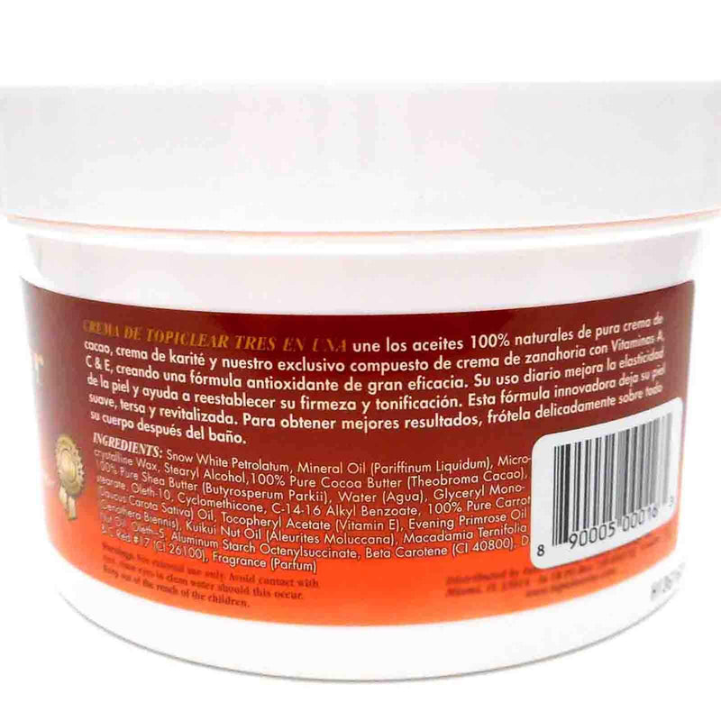 Topiclear 3 in 1 Creme Cocoa Butter, Shea Butter, Carrot Butter 18 fl oz - BeesActive Australia