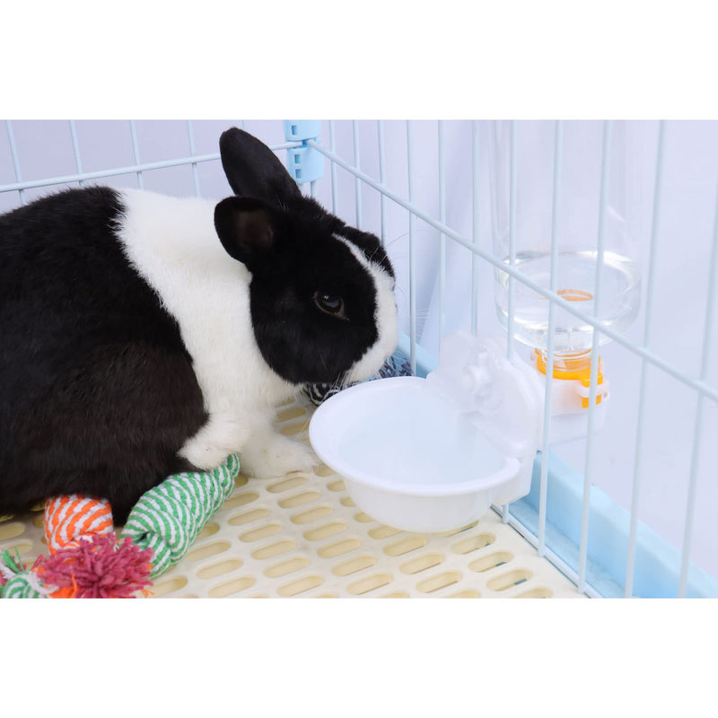 RUBYHOME 17oz BPA Free Cage Water Bottles for Rabbits, Ferrets, Cats and Other Small Animals, Anti-Overflow Water Dispenser for Crate White,17oz - BeesActive Australia