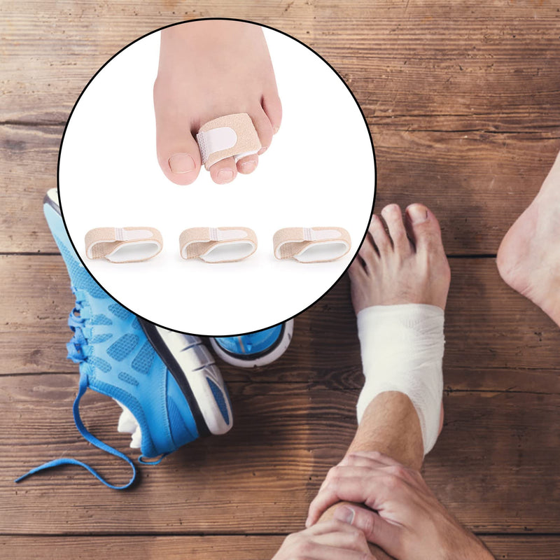 3Pcs Hammer Toe Straightener,Broken Toe Wraps Splint Bandages,Toe Straighteners Reusable,Hammer Toe Splint,Toe Cushioned Bandages for Correcting Hammer Toe,Overlapping Toes,Crooked Toes,Toe Protector - BeesActive Australia