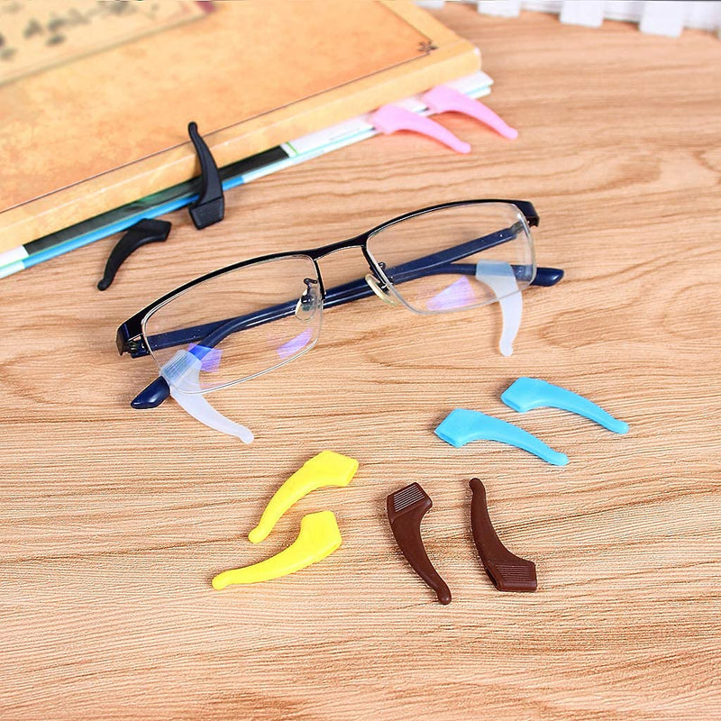 6 Pairs Comfortable Silicone Anti-Slip Holder For Glasses Accessories Ear Hook Eyeglass Temple Tip Sports - BeesActive Australia