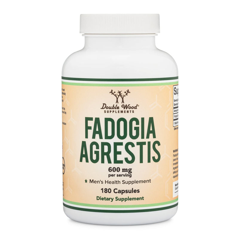 Fadogia Agrestis 600mg Per Serving (180 Capsules) Powerful Extract to Support Athletic Performance, Test Booster for Muscle Growth (Manufactured and Third Party Tested in The USA) by Double Wood - BeesActive Australia