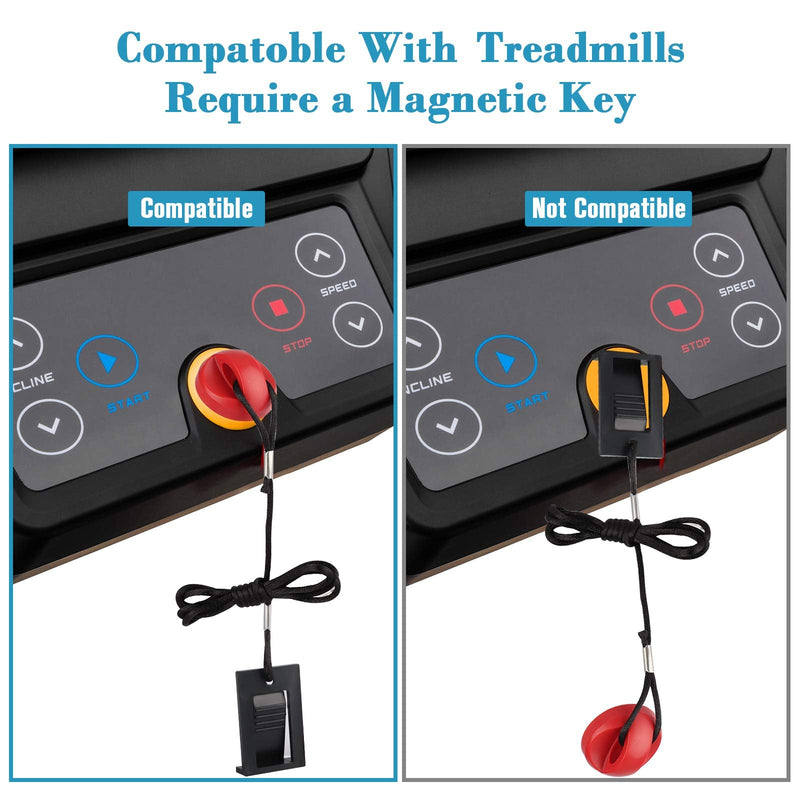 Thlevel Treadmill Universal Magnet Safety Key for All NordicTrack, Proform, Image, Weslo, Reebok, Epic, Golds Gym, Freemotion, and Healthrider Treadmills - BeesActive Australia
