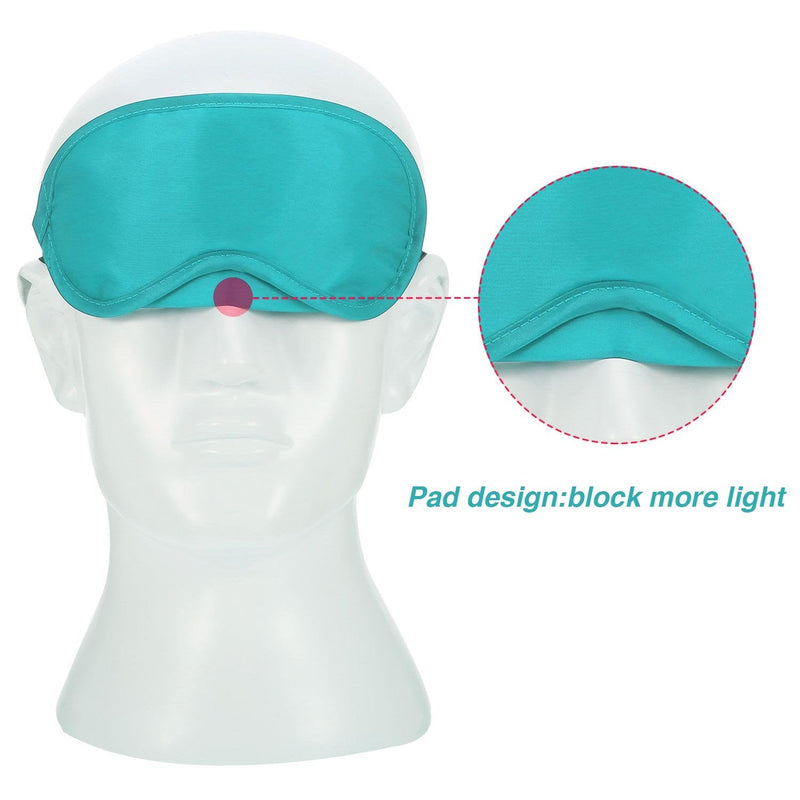 50 Pieces Eye Cover Sleep Mask Blindfold Eye Mask Blindfold Sleeping Masks for Games Party Travel with Nose Pad and Adjustable Strap (Multicolor) - BeesActive Australia