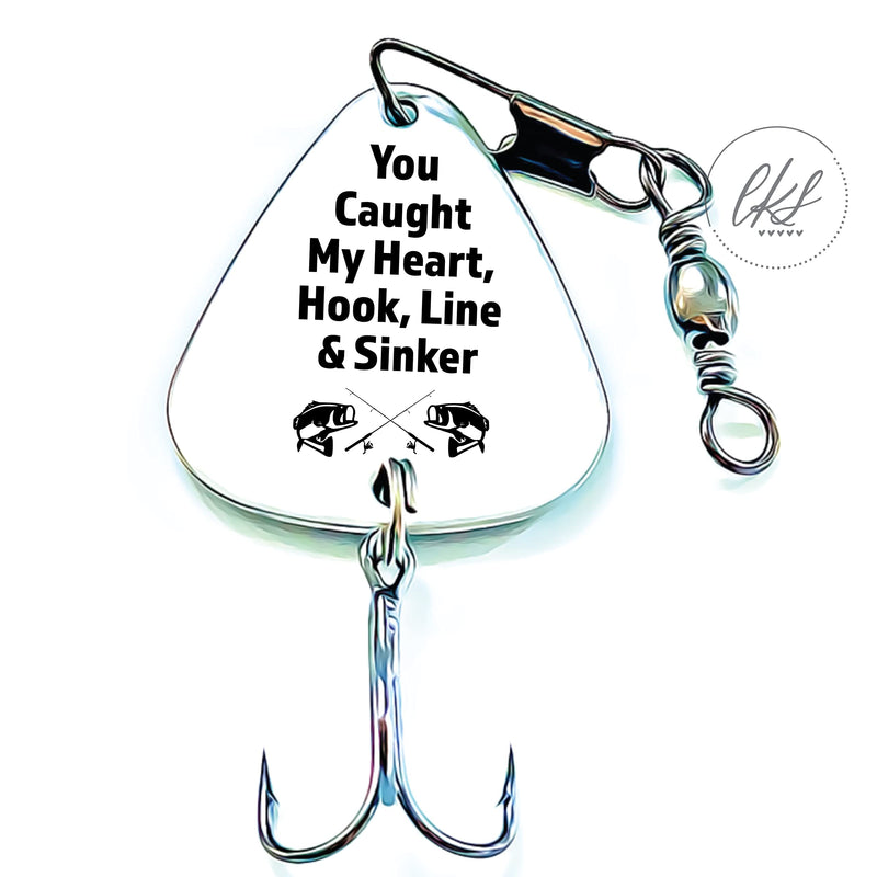 Boyfriend Gift Husband Gift Fishing Gift for Him Mens Birthday Gift Idea Boyfriend Hook, Line & Sinker - BeesActive Australia