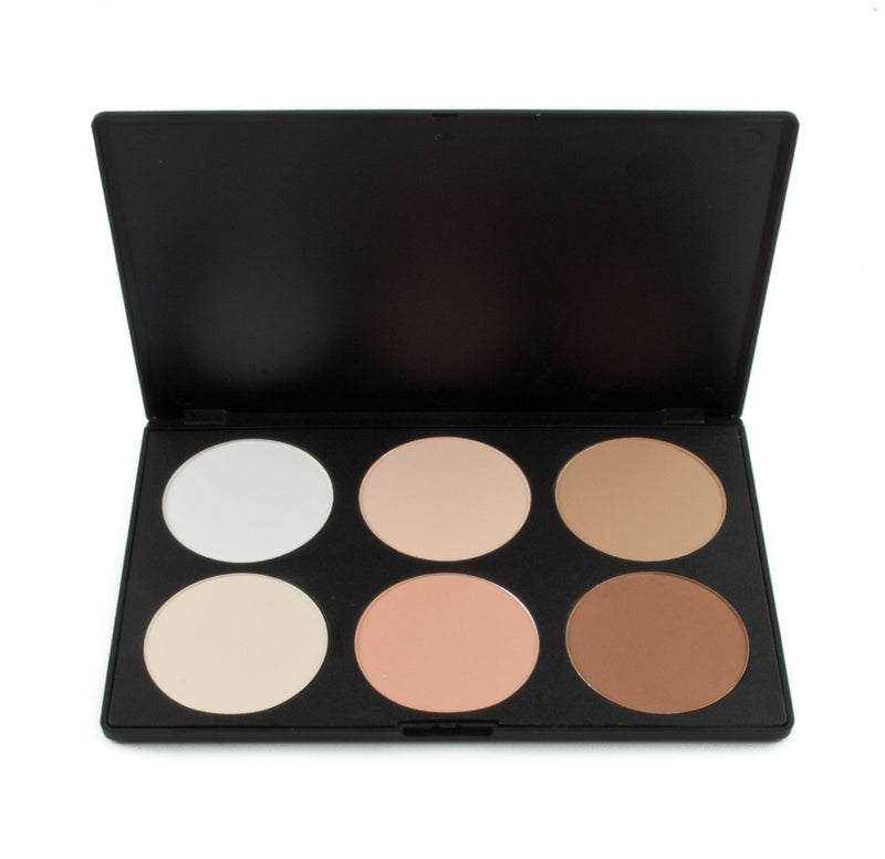 ALINCAS Professional 6 Color Makeup Cosmetic Blush Blusher Contour Powder Palette (#01) - BeesActive Australia