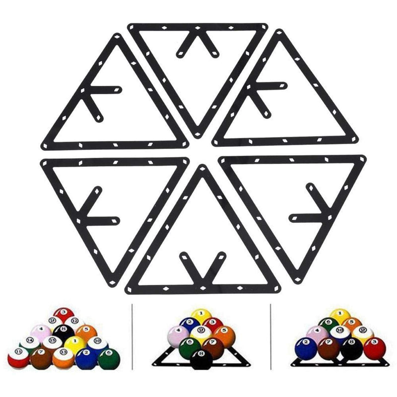Zyyini Magic Ball Rack, Pool Rack for Positioning Billiard Table 6 Pcs Set Save Space and Simple to Use Table Pool Cue Accessory - BeesActive Australia
