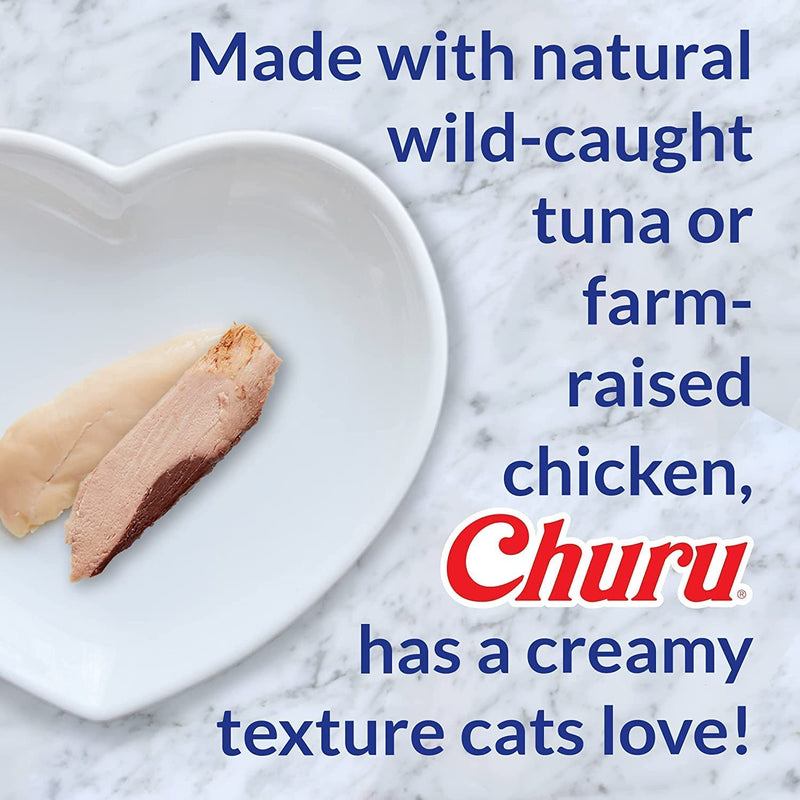 INABA Churu for Kitten, Functional, Creamy Lickable Purée Cat Treat for Kittens with Taurine & Vitamin E, 0.5 Ounces Each (Variety 6 Pack) (3) Chicken (3) Tuna - BeesActive Australia
