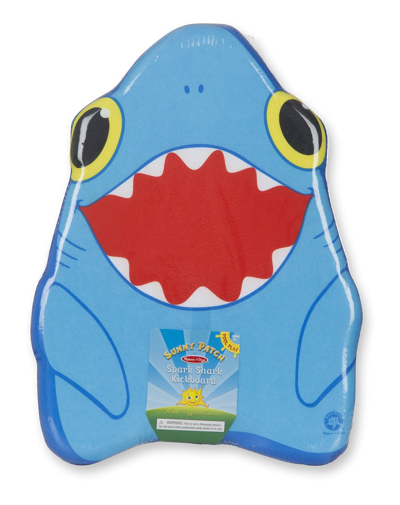 Melissa & Doug Sunny Patch Spark Shark Kickboard - Learn-to-Swim Pool Toy - BeesActive Australia