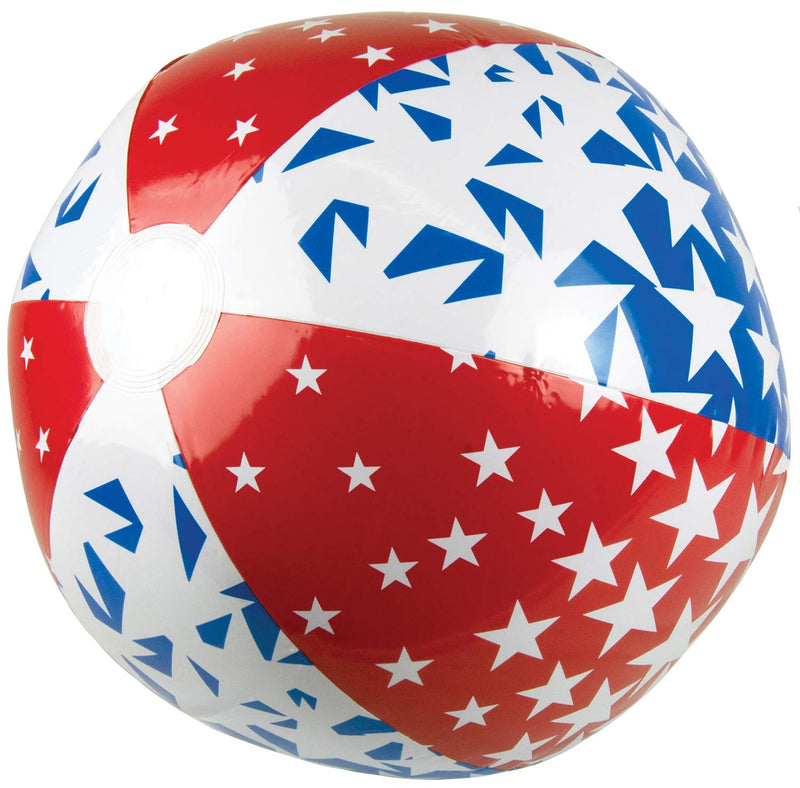 [AUSTRALIA] - Poolmaster American Stars Inflatable Swimming Pool and Beach Ball (24 Inch), Red, White, Blue American Stars Beach Ball 
